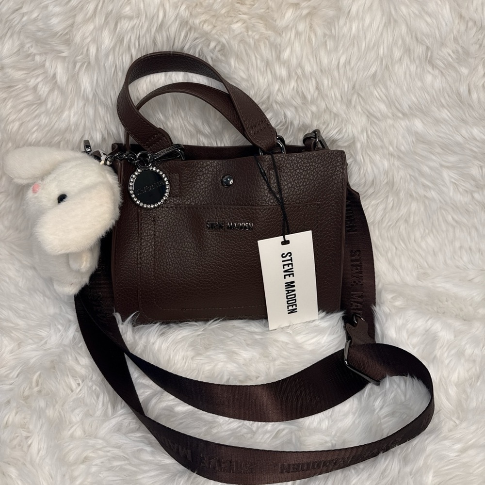 Steve Madden Chocolate Mini Blivia Satchel ✨🤎
